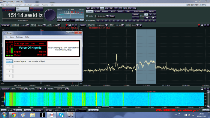DRM Voice of Nigeria 15120 Khz