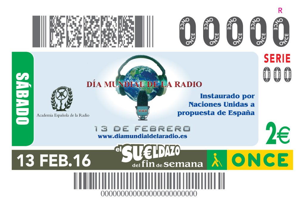 Cupon de la Once Dia Mundial de la Radio