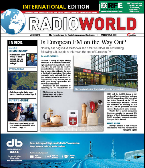 Radio World - Marzo 2017