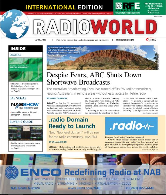 Radio World – Marzo 2017