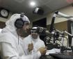 Los presentadores Salem Mohammed y Khalifa Al Falasi en Al Oula Radio