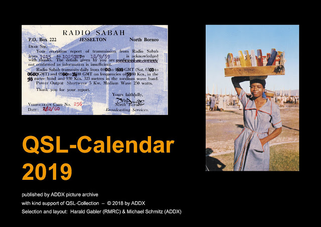Calendario de tarjetas QSL de RMRC