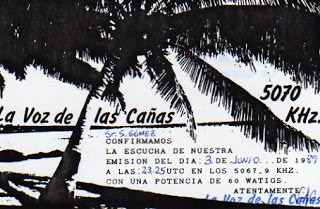 QSL Voz de las Cañas